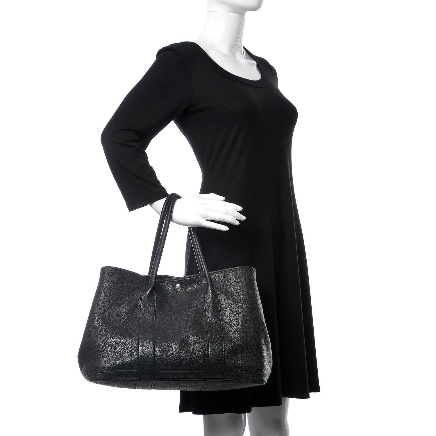 Hermes Negonda Garden Party Tote 36 MM Black 2 of 9