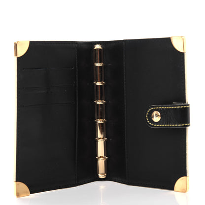 Louis Vuitton Suhali Small Ring Agenda Cover Black 5 of 7