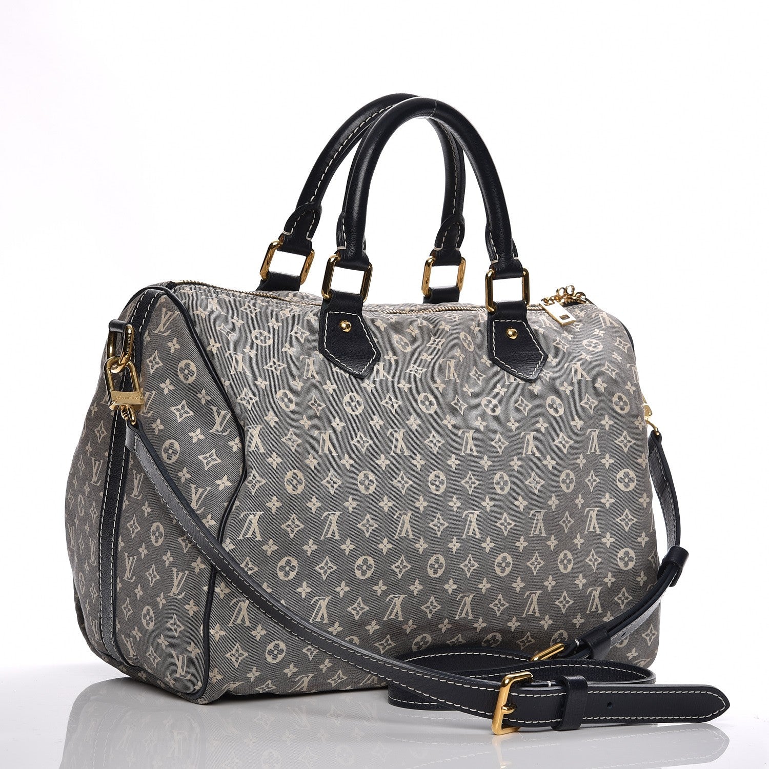 Louis Vuitton Monogram Idylle Speedy Bandouliere 30 Encre 3 of 13