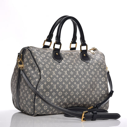 Louis Vuitton Monogram Idylle Speedy Bandouliere 30 Encre 3 of 13