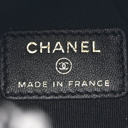 Chanel Denim Quilted Mood Mini Bucket With Chain Black Multicolor 6 of 10