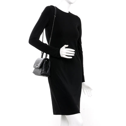 Chanel Caviar Lizard Quilted Mini Coco Handle Flap Black 2 of 7