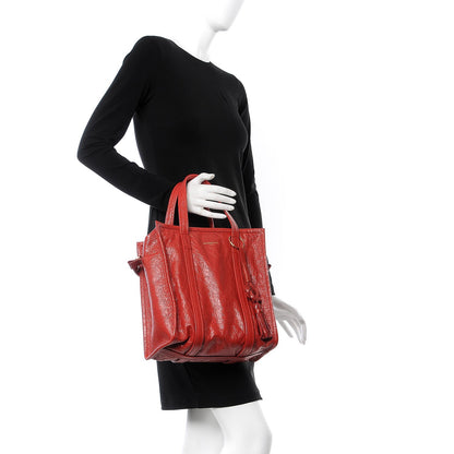 Balenciaga Agneau Small Bazar Shopper Tote Rouge Groseille 2 of 10