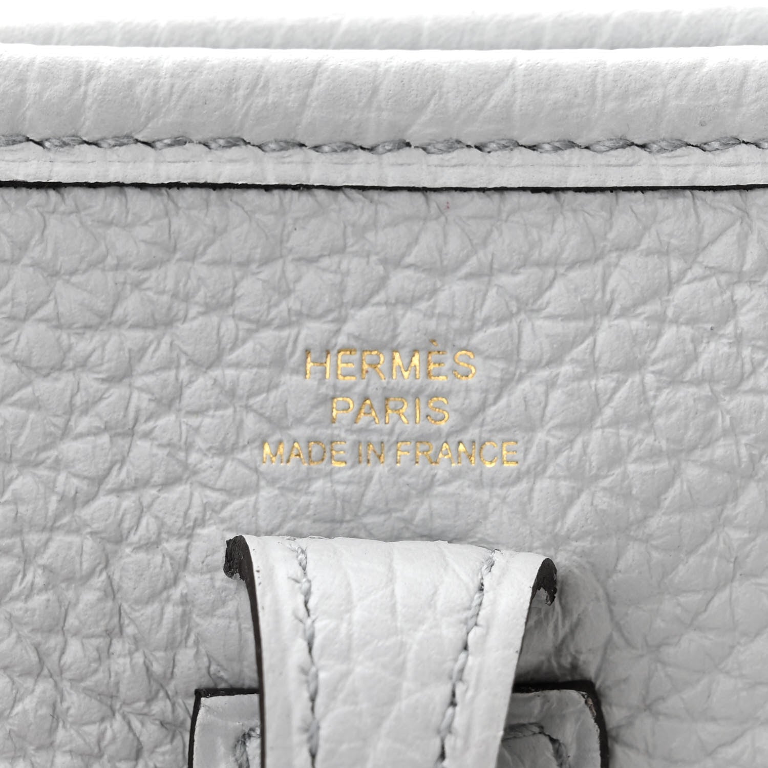 Hermes Taurillon Clemence Amazone Evelyne TPM Bleu Pale Etain 6 of 11