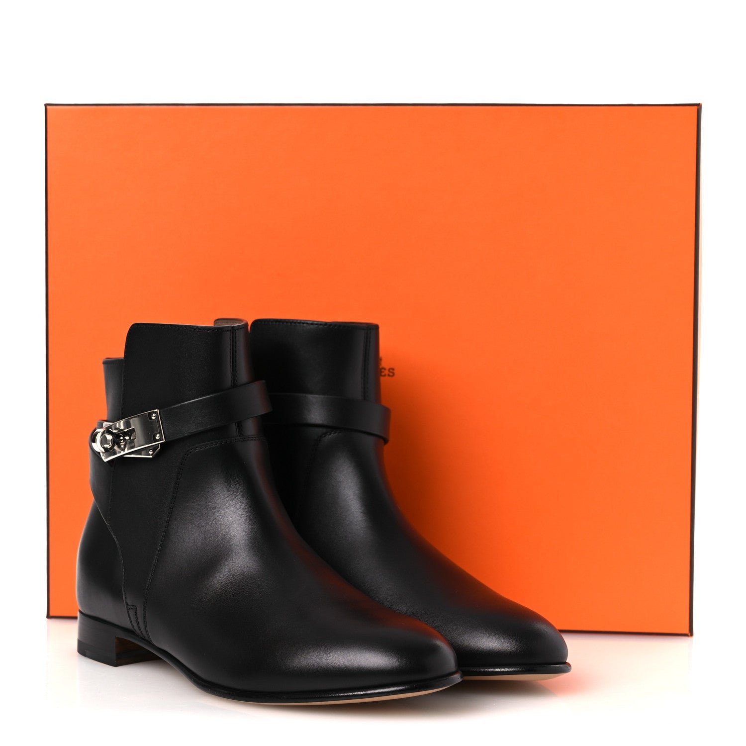 Hermes Calfskin Neo Low Boots 37 Black 12 of 12