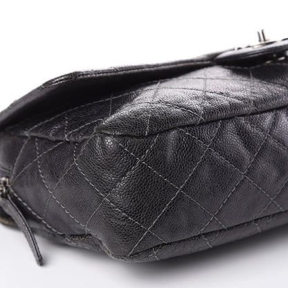 Chanel Iridescent Caviar Quilted Large Chic Flap Dark Grey 11 of 19