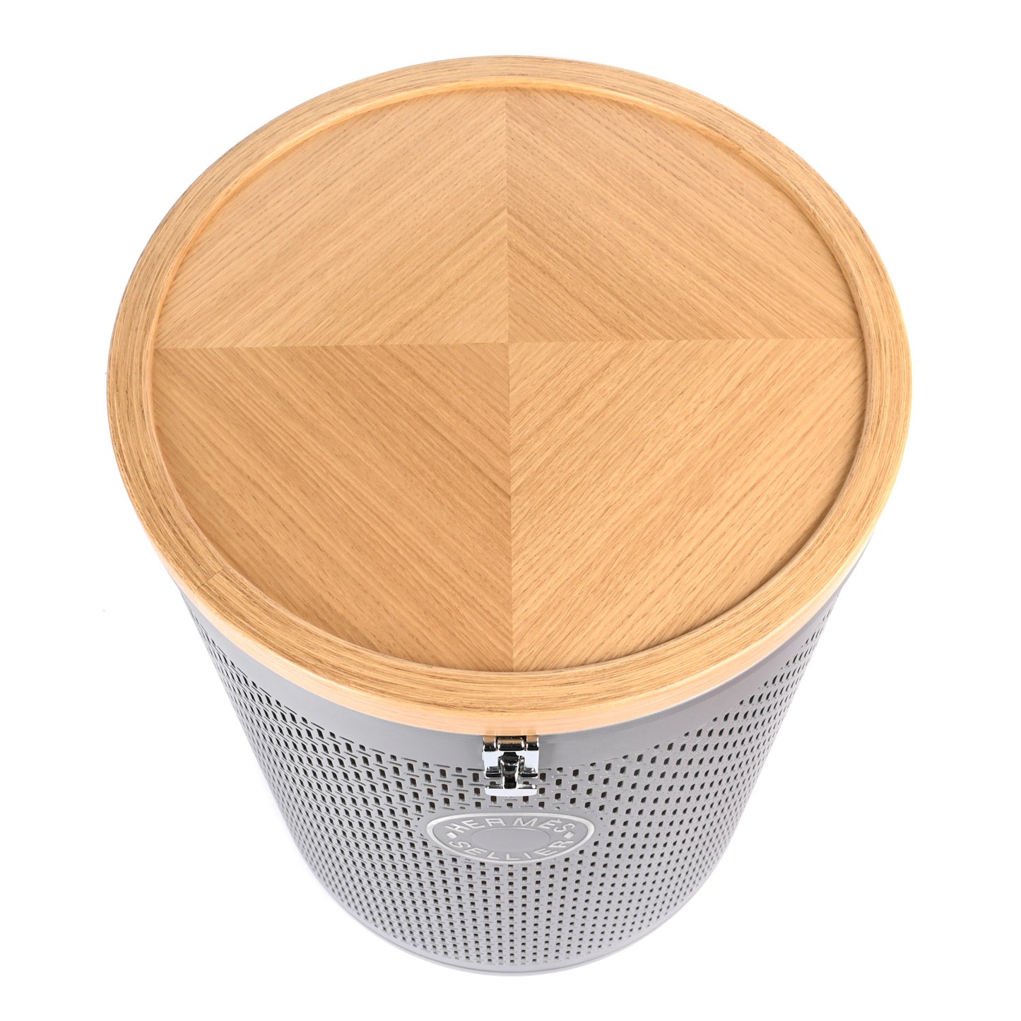 Aluminum Felt Oak Wood Carrou'Selle Saddle Box