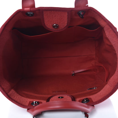 Chanel Lurex Boucle Medium Deauville Tote Red 5 of 8