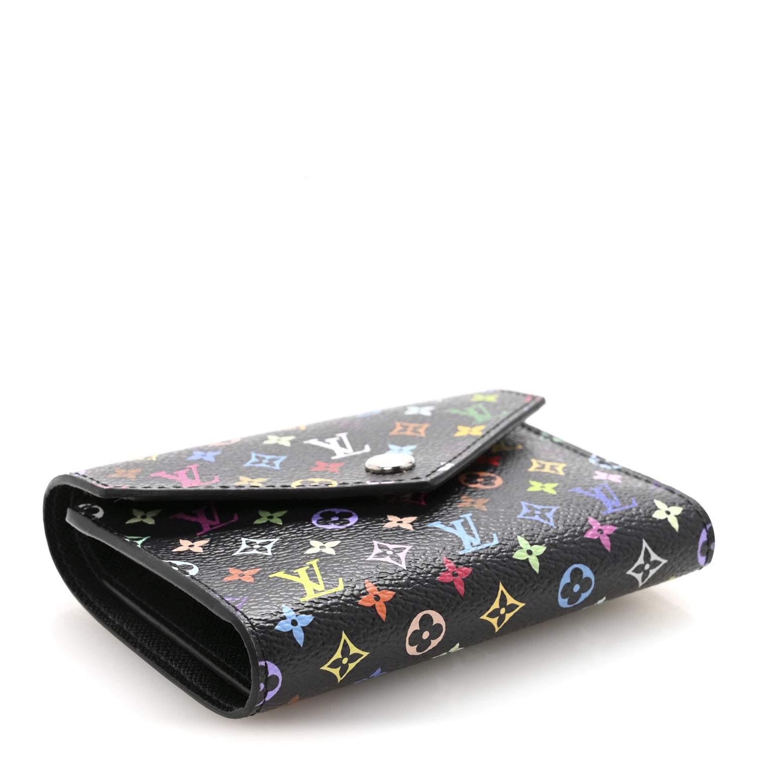 Louis Vuitton LV x TM Monogram Multicolor Victorine Wallet Black 4 of 7