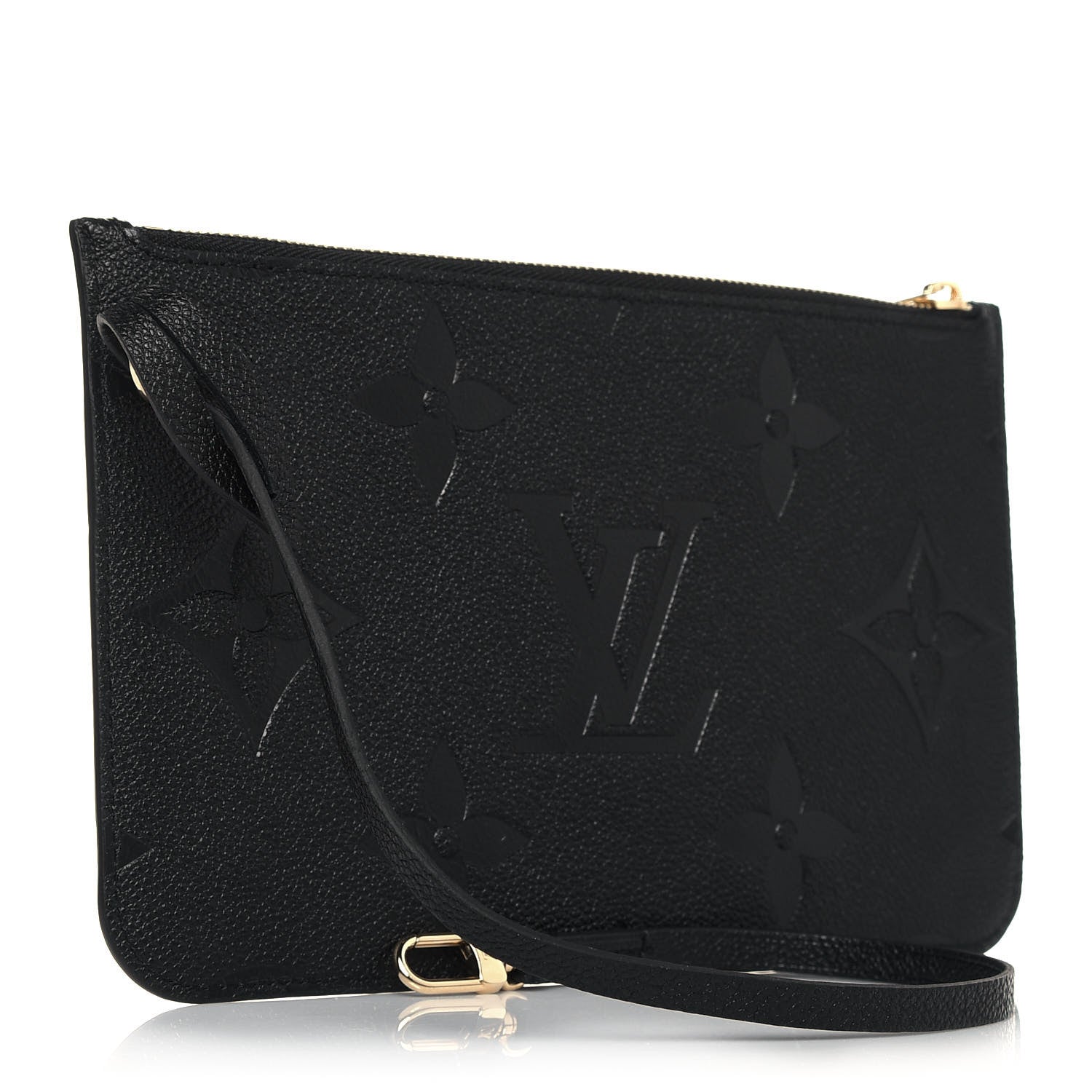 Louis Vuitton Empreinte Monogram Giant Neverfull MM Pochette Black 3 of 10