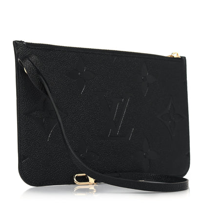 Louis Vuitton Empreinte Monogram Giant Neverfull MM Pochette Black 3 of 10
