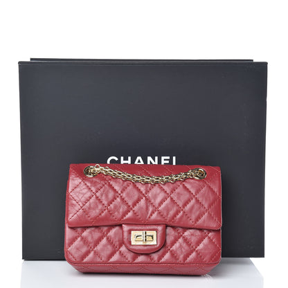 Chanel Aged Calfskin Quilted 2.55 Reissue 224 Flap Red 11 of 11