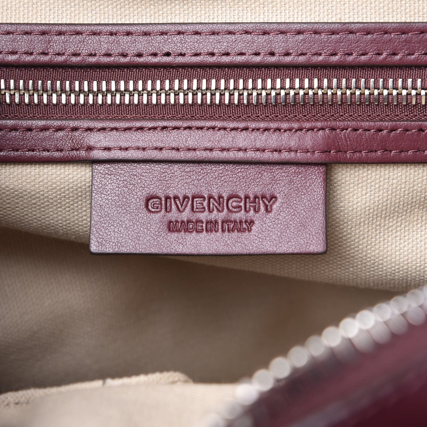 Calfskin Small Biker Nightingale Oxblood