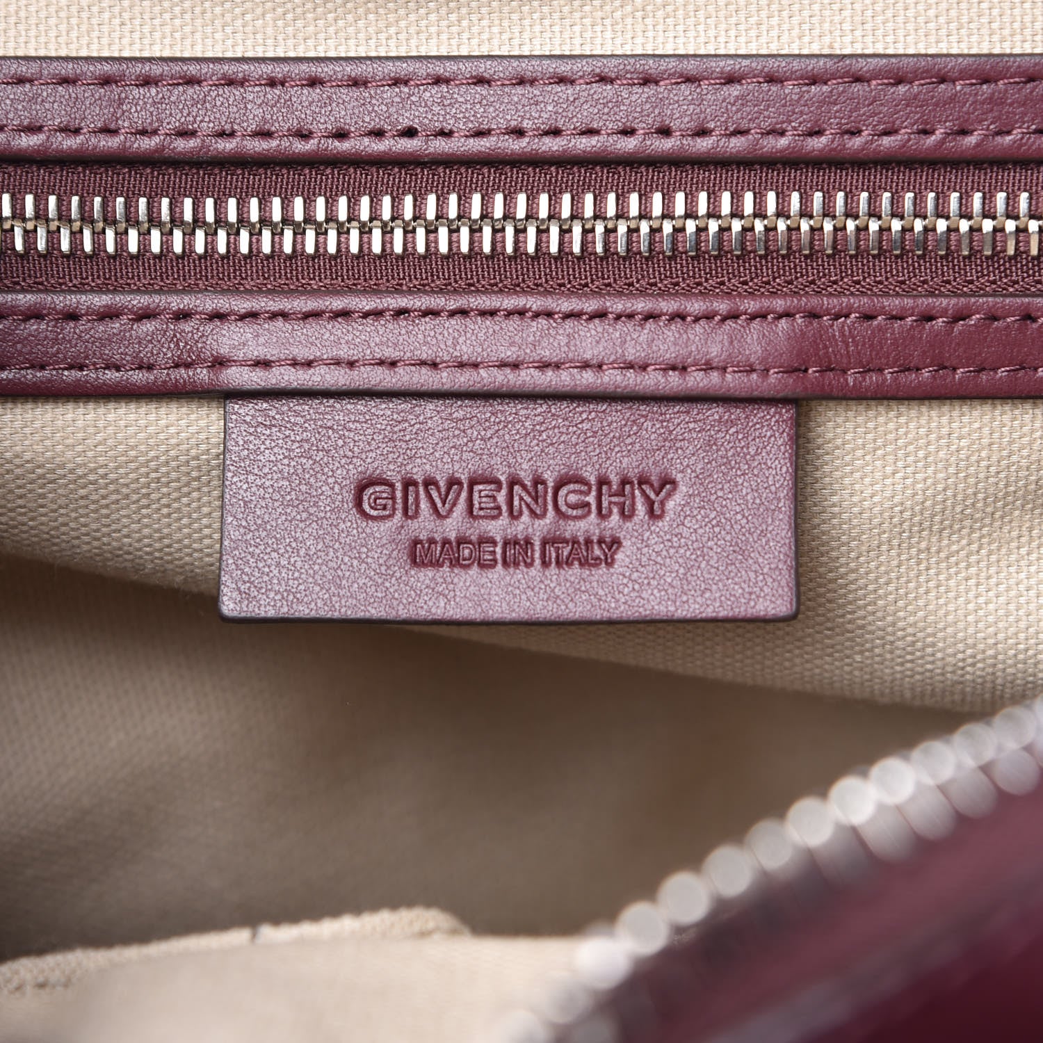 Givenchy Calfskin Small Biker Nightingale Oxblood 6 of 10