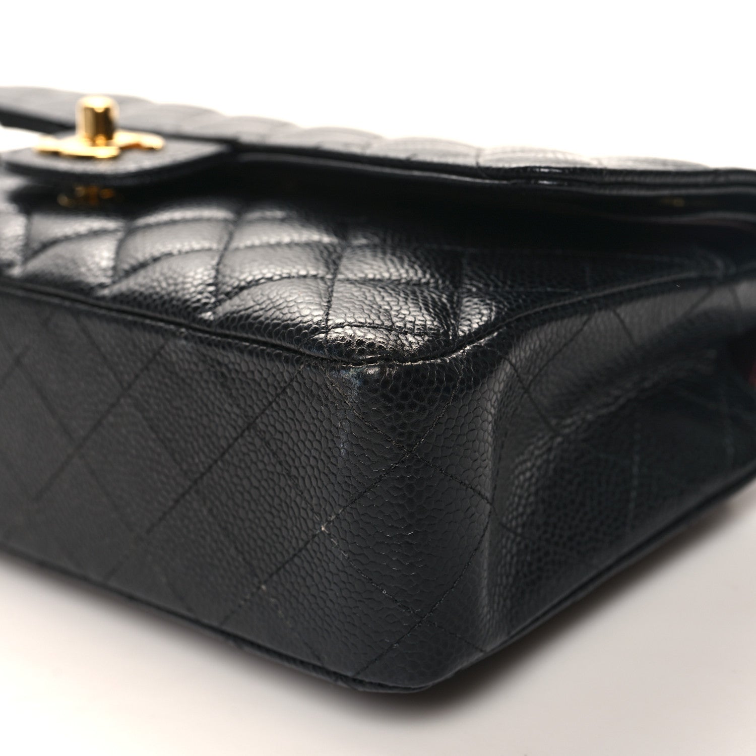 Chanel Caviar Quilted Medium Double Flap Black 10 of 13
