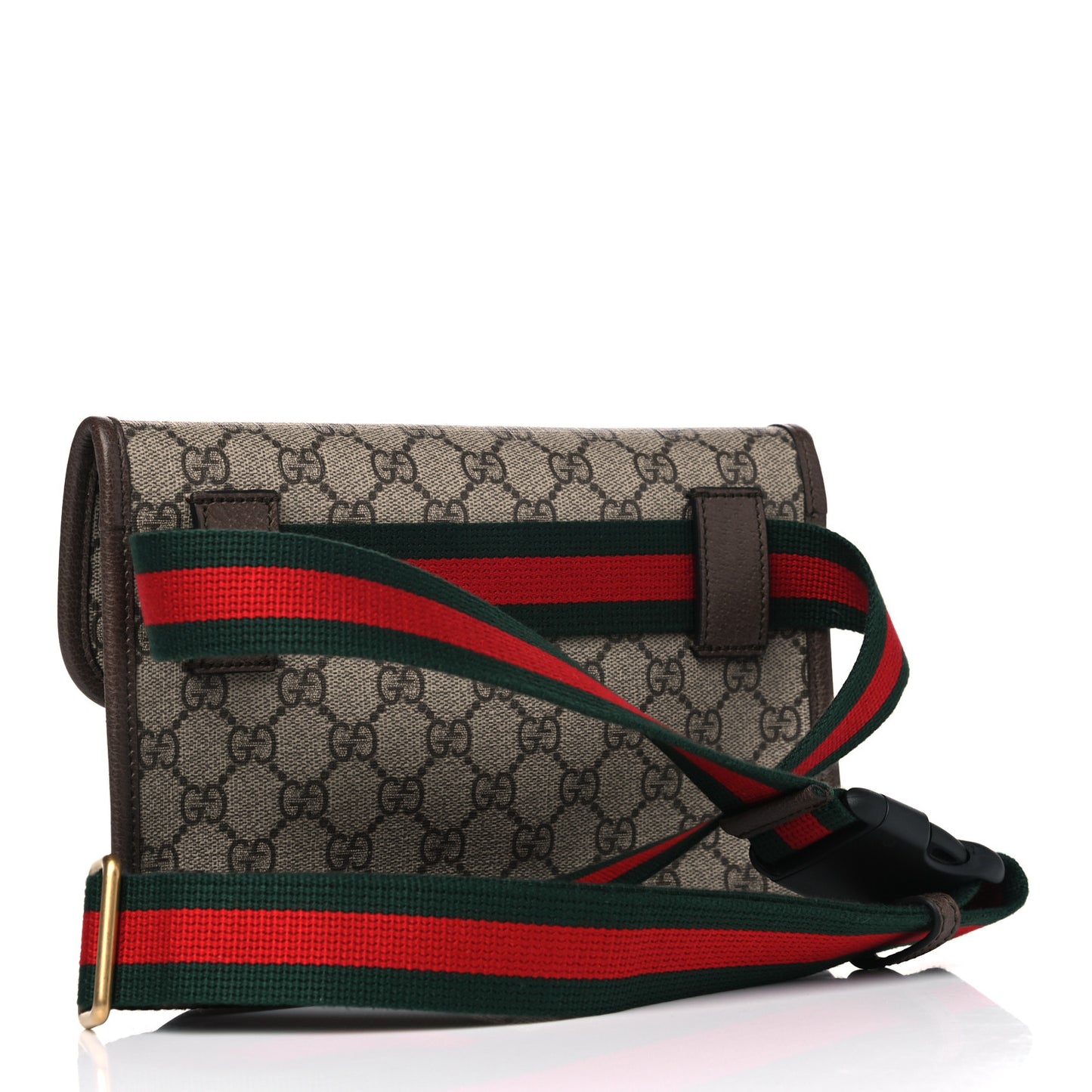GG Supreme Monogram Neo Vintage Web Belt Bag Brown