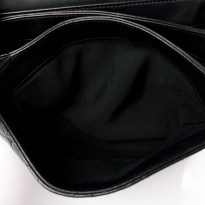 Chanel Calfskin Quilted Metal Top Handle Envelope Flap Black 8 of 16