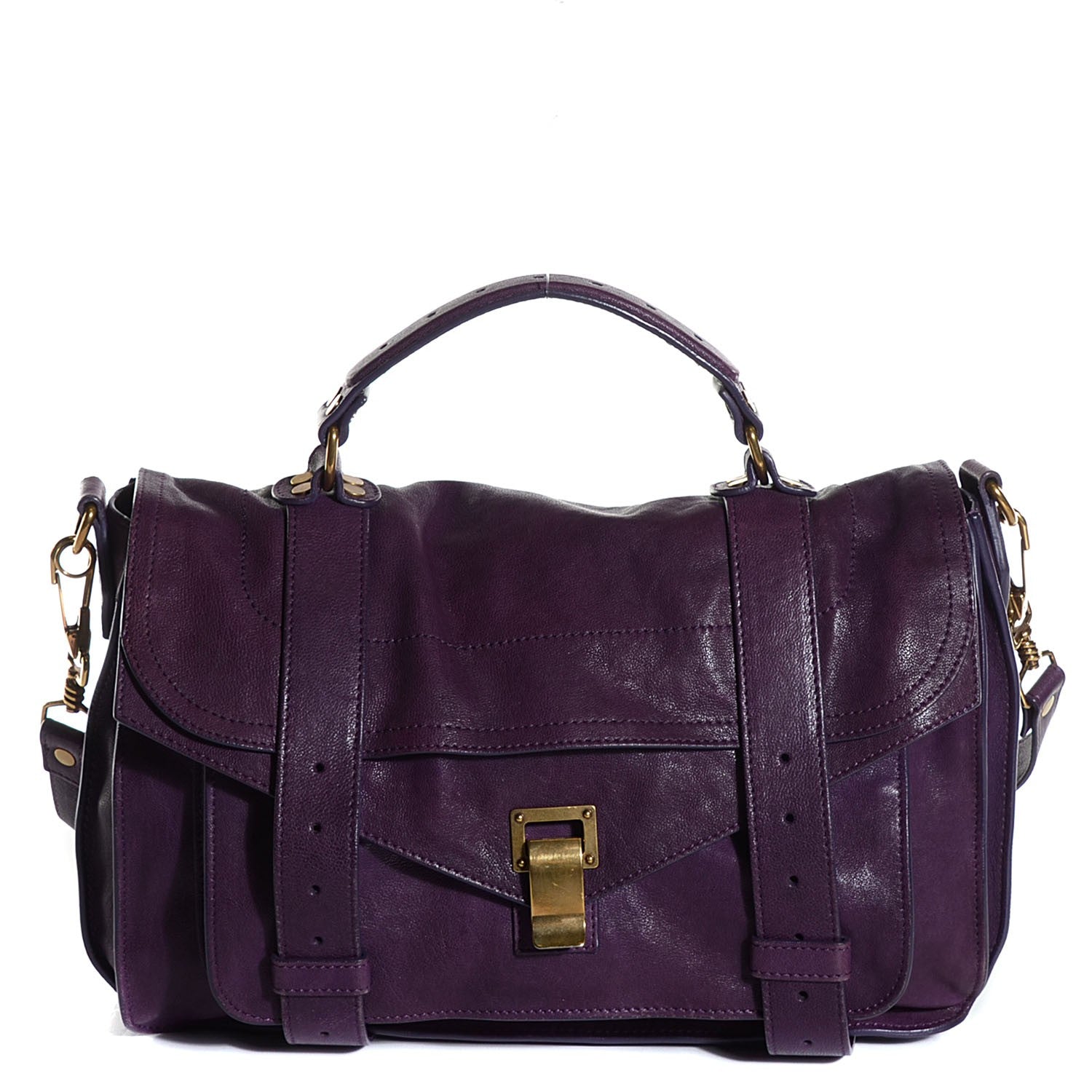 Proenza Schouler Lambskin Medium PS1 Satchel Plum 1 of 13