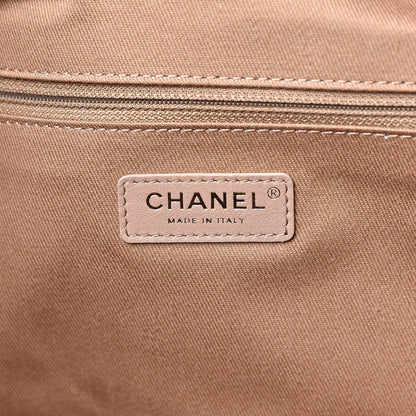 Chanel Mixed Fibers Striped Extra Large Deauville Tote Beige 6 of 10