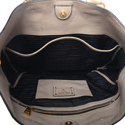 Prada Vitello Daino Tote Argilla 4 of 5