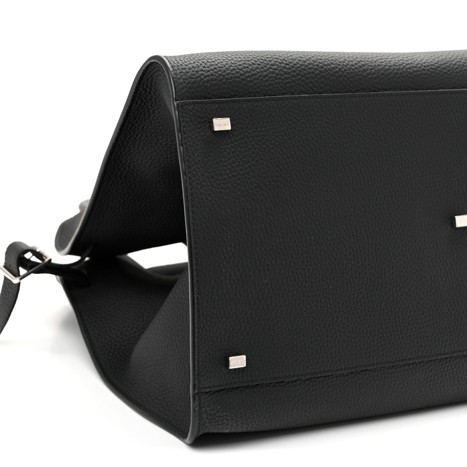 The Row Grained Calfskin Soft Margaux 17 Black 9 of 10