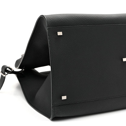 The Row Grained Calfskin Soft Margaux 17 Black 9 of 10