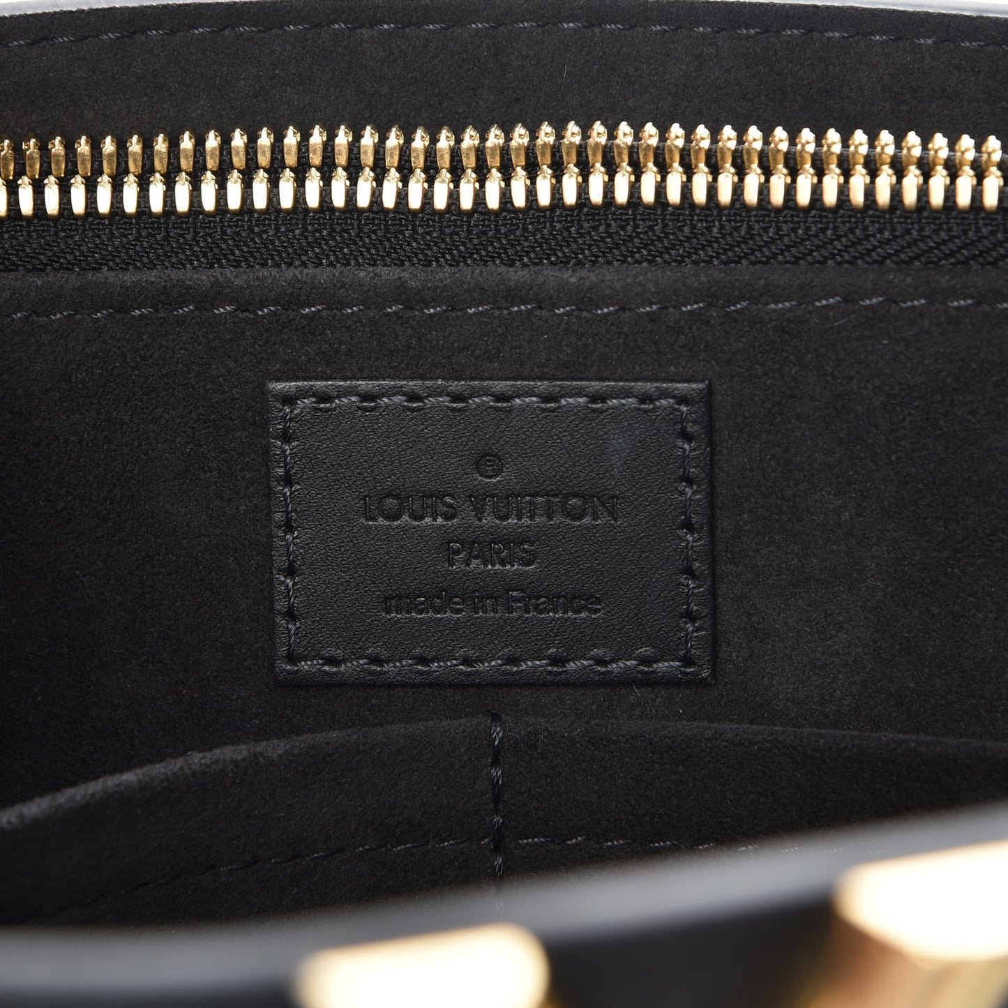 Monogram Cuir Plume Very Tote MM Black