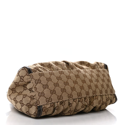Gucci Monogram Medium D Gold Ring Hobo Dark Brown 4 of 10