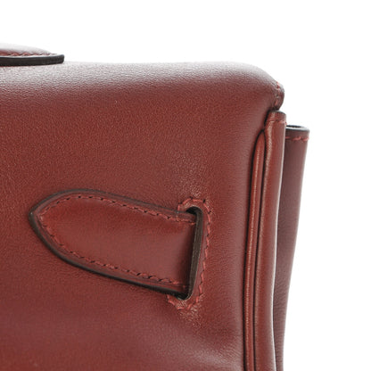Hermes Veau Sikkim Kelly Relax 50 Rouge H 26 of 31
