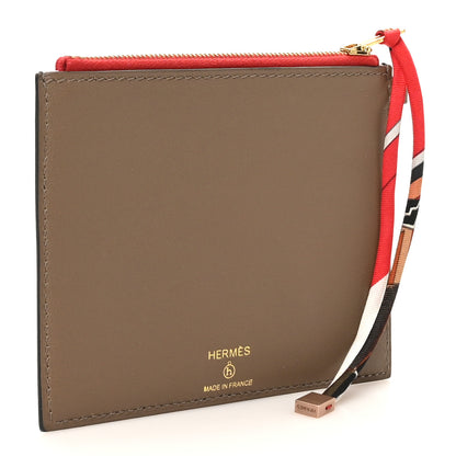 Hermes Epsom Swift Petit H Dog Flat Case Black Multicolor 3 of 7