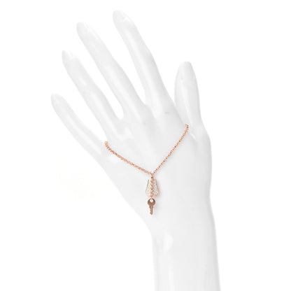 Hermes 18K Rose Gold Diamond PM Kelly Clochette Bracelet SH 2 of 5