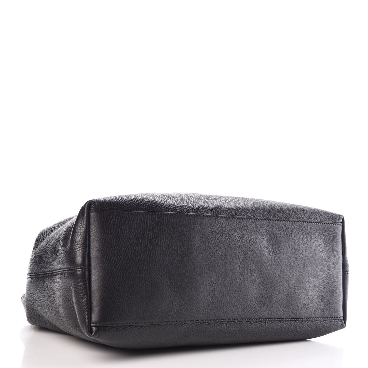 Pebbled Calfskin Medium Soho Chain Shoulder Bag Black