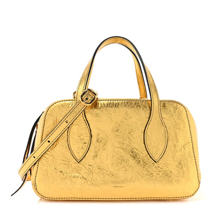 Khaite Metallic Calfskin Small Maeve Bag Gold 1 of 15
