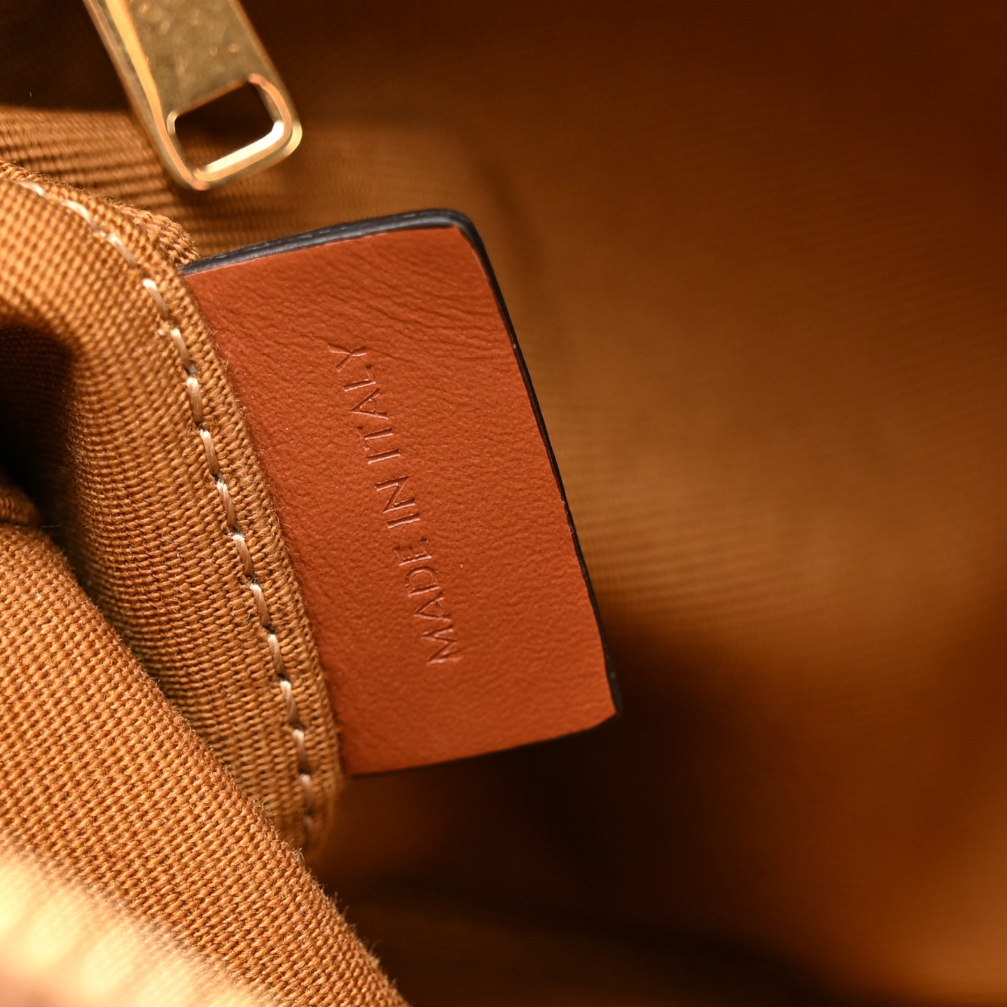 Triomphe Canvas Calfskin Medium Patapans Tan