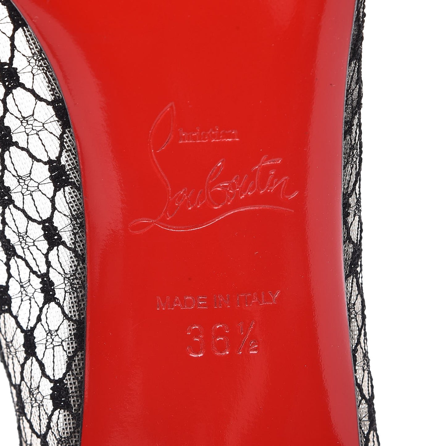 Dentelle Resille Veau Velours Neoalto 85 Pumps 36.5 Black
