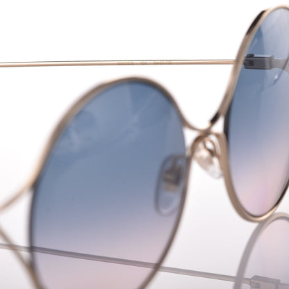 Gucci Round Pearl Tip Sunglasses GG0253S Gold 6 of 8