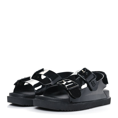 Gucci Rubber Mini Double G Womens Dad Sandals 36 Black 3 of 8