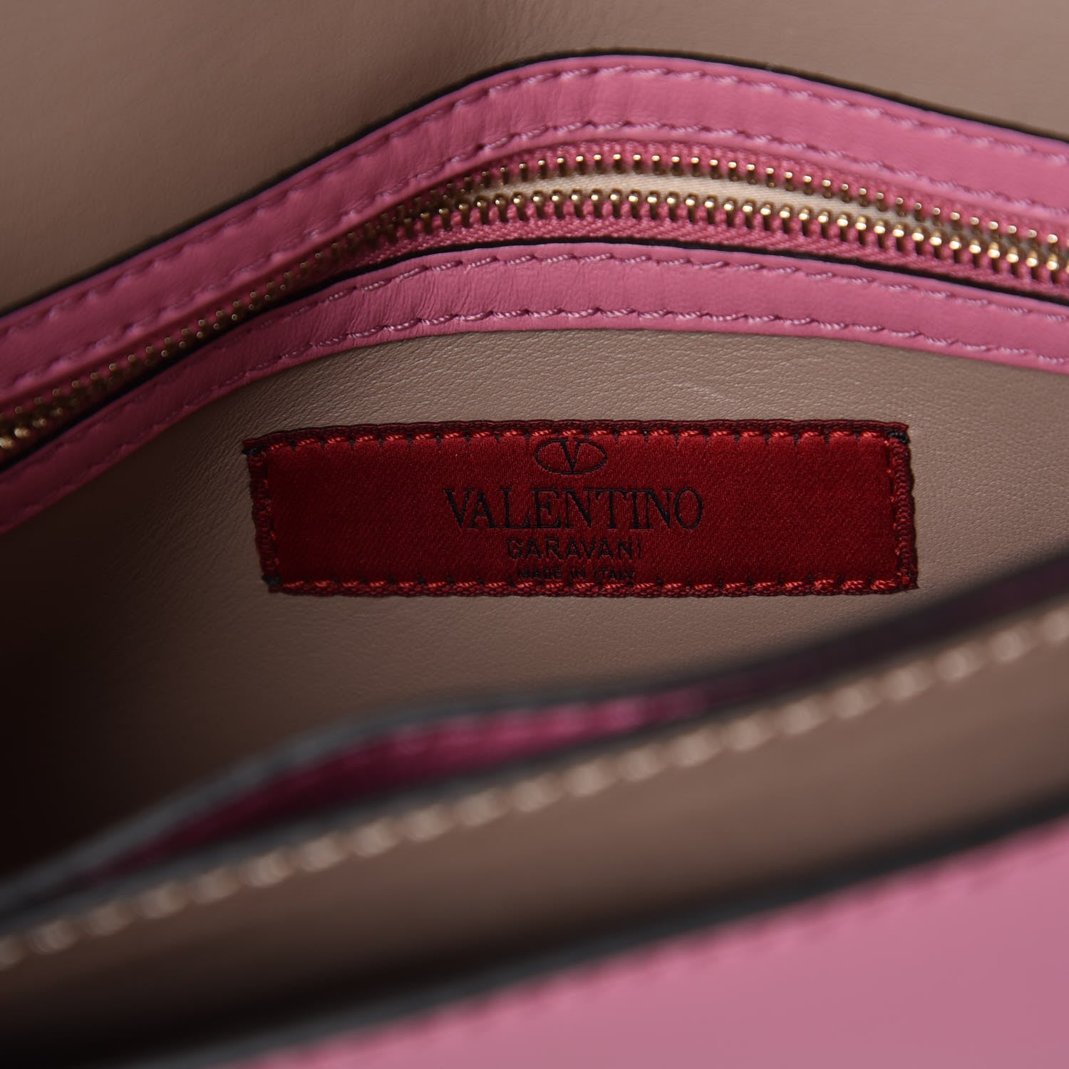 Valentino Garavani Nappa Rockstud Wristlet Clutch Ninphea 6 of 9