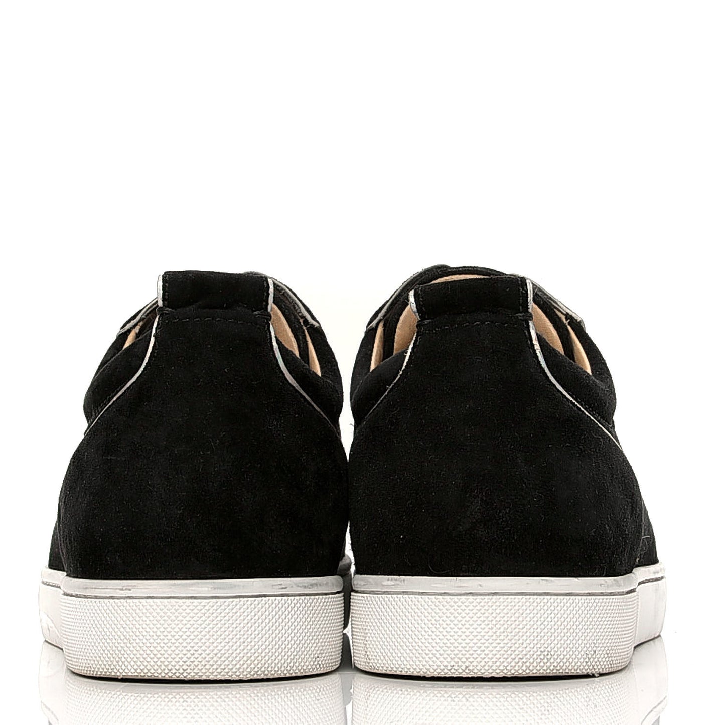 Veau Velours Womens Louis Junior Spikes Flat Sneakers 41 Black