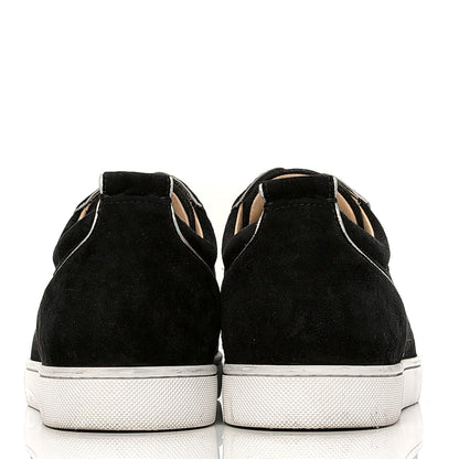 Christian Louboutin Veau Velours Womens Louis Junior Spikes Flat Sneakers 41 Black 5 of 6