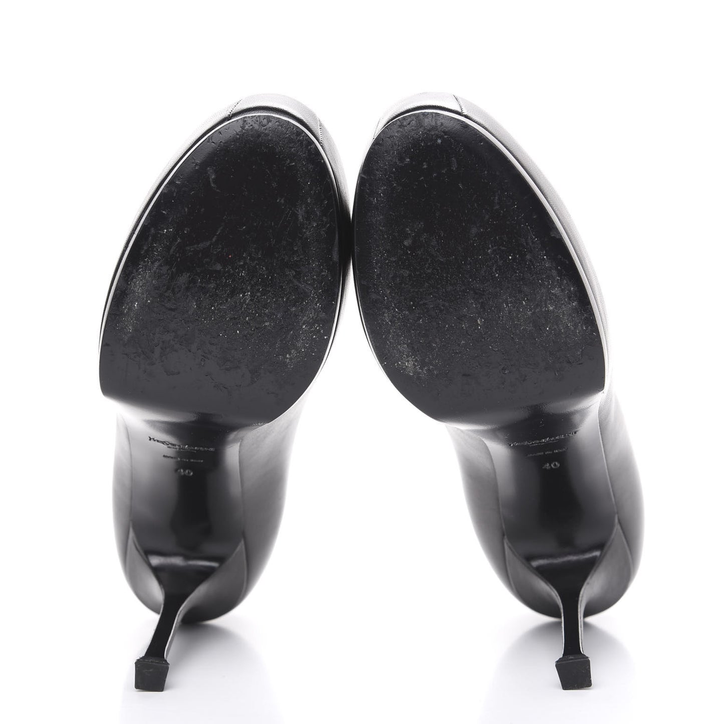 Calfskin Tribtoo 80 Platform Pumps 40 Black