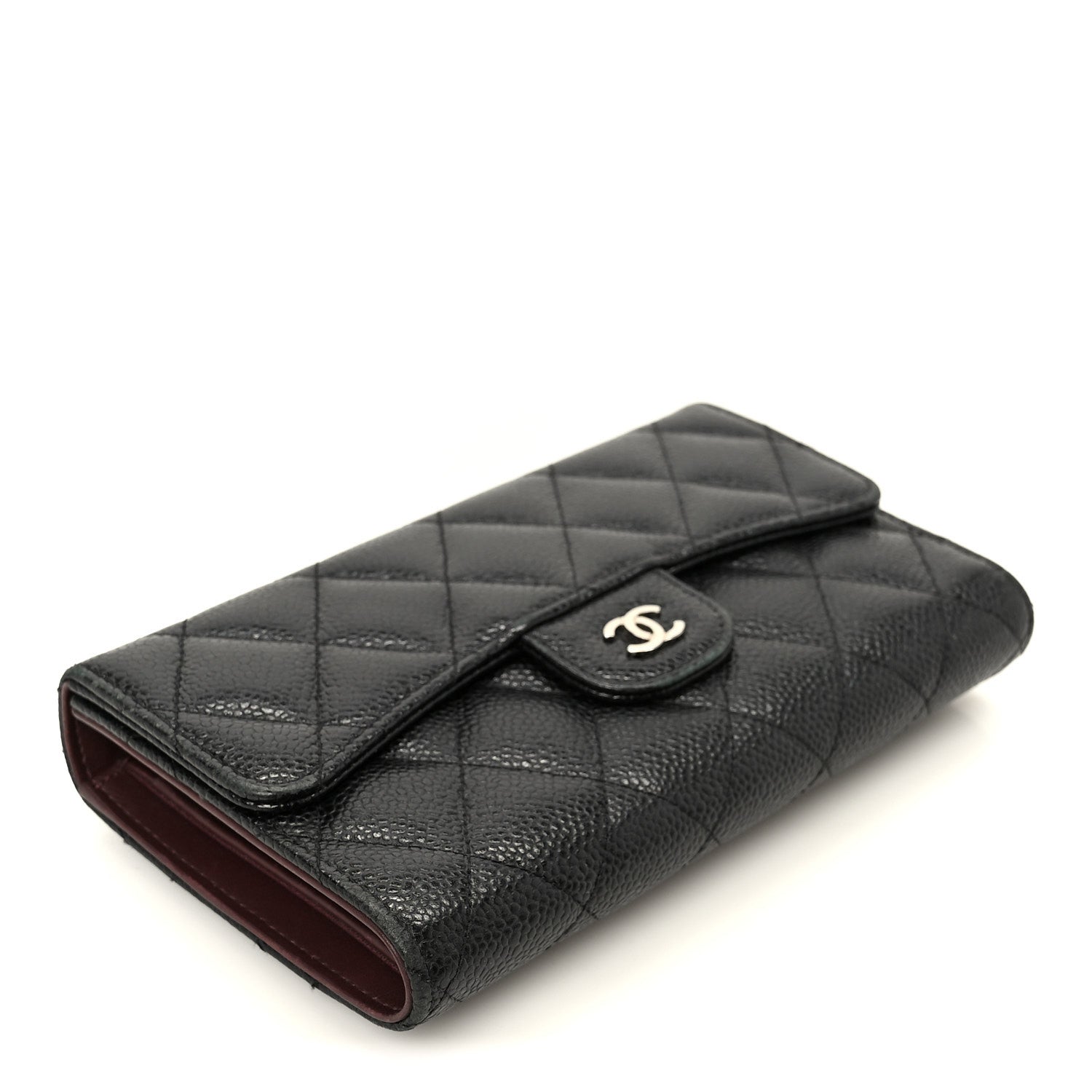 Chanel Caviar Quilted Large Flap Wallet Black 4 of 11
