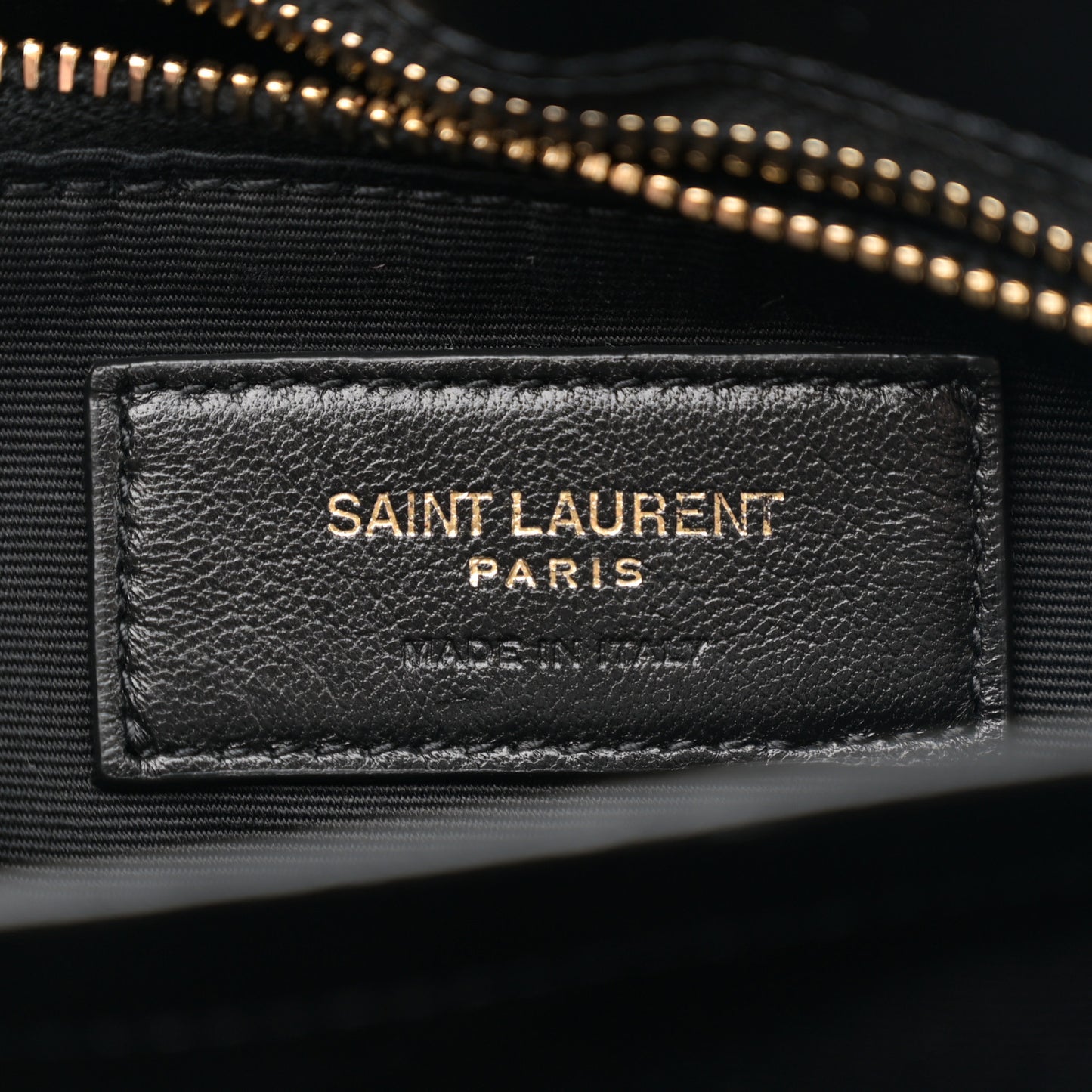 Calfskin Y Quilted Monogram Toy Loulou Crossbody Bag Black
