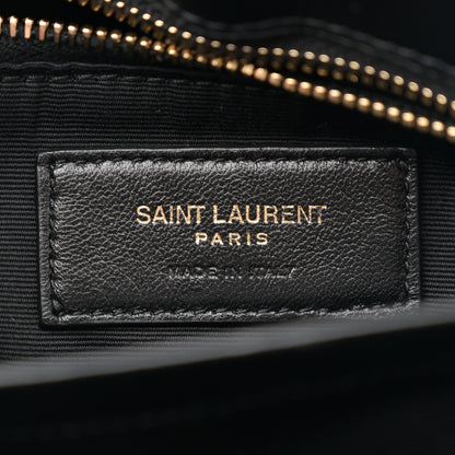 Saint Laurent Calfskin Y Quilted Monogram Toy Loulou Crossbody Bag Black 6 of 10