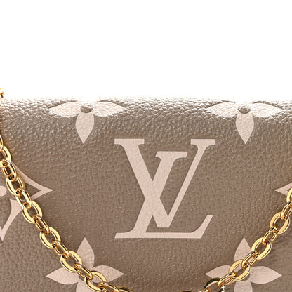 Louis Vuitton Empreinte Monogram Giant Felicie Pochette Tourterelle Creme 8 of 10
