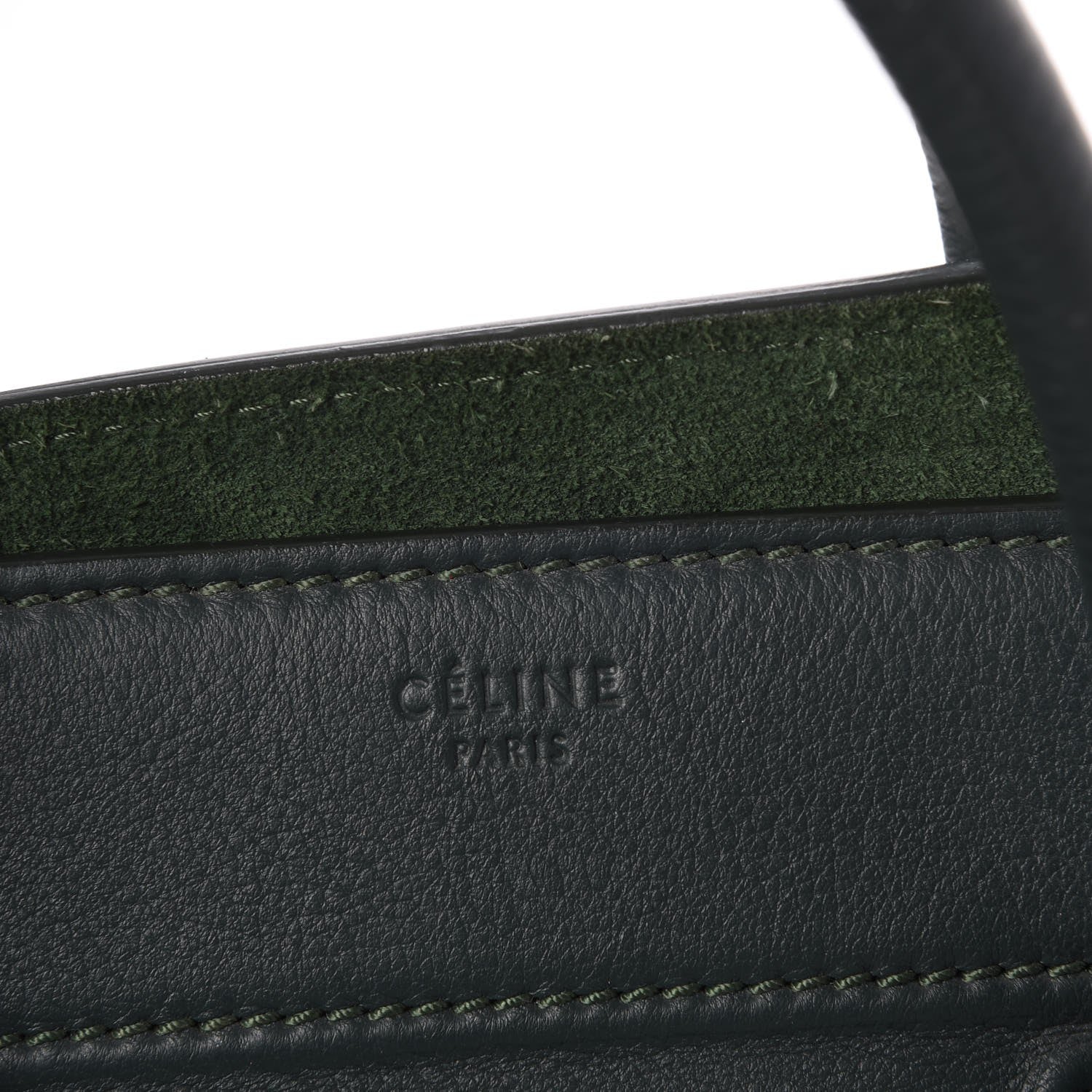 Celine Supple Calfskin Medium Phantom Luggage Forest 6 of 8
