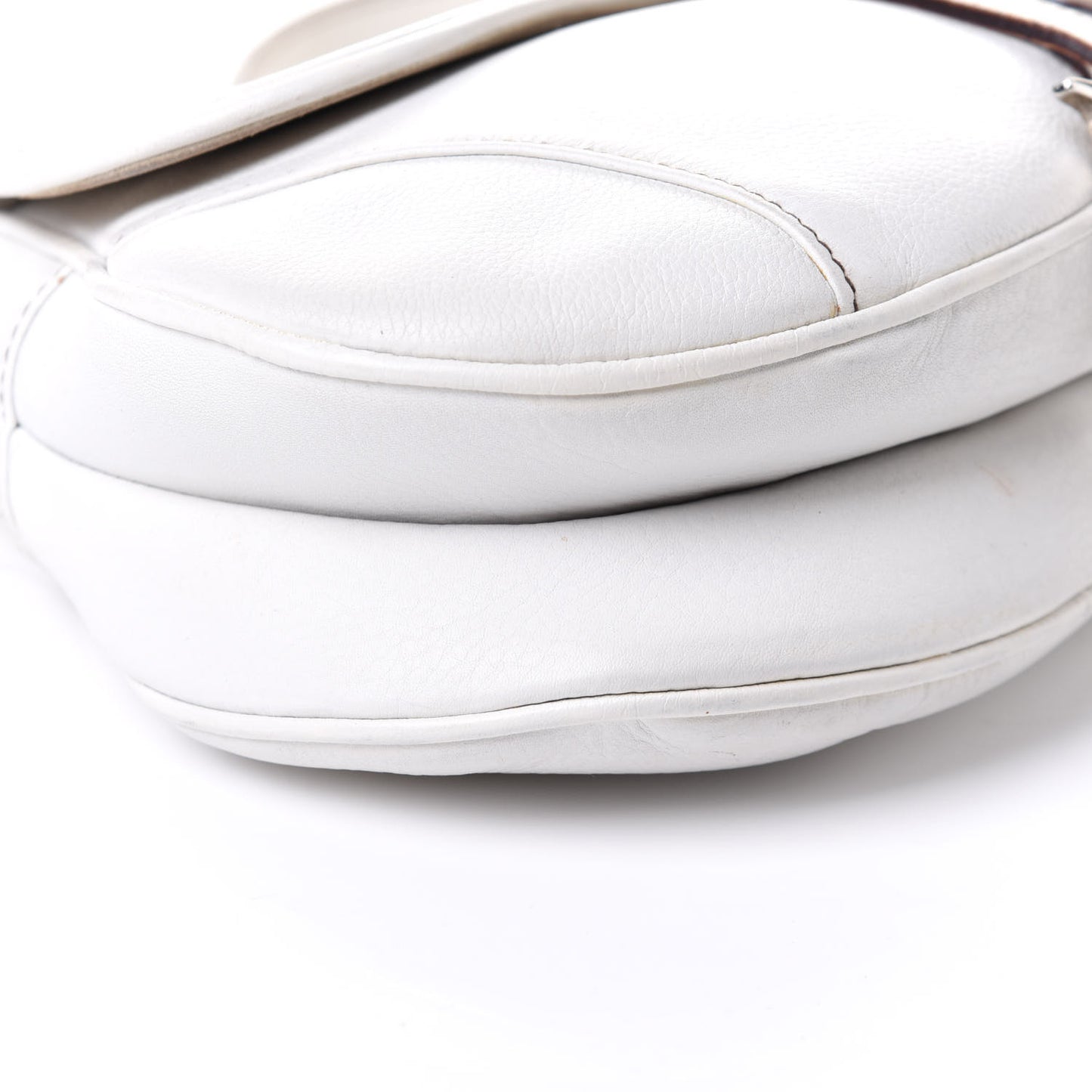 Calfskin Saddle Bag White