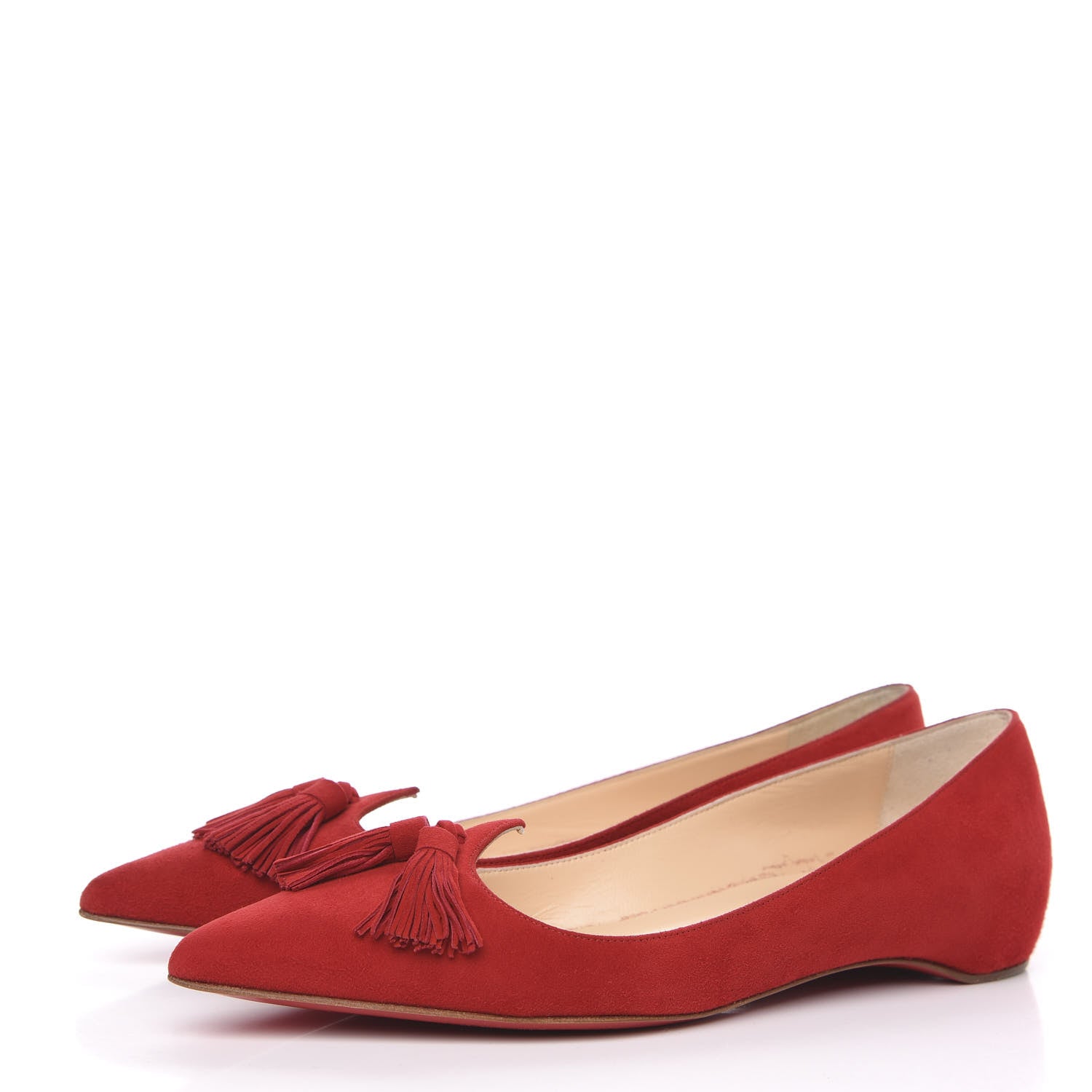 Christian Louboutin Veau Velours Gwalior Flats 36 Oeillet 3 of 10