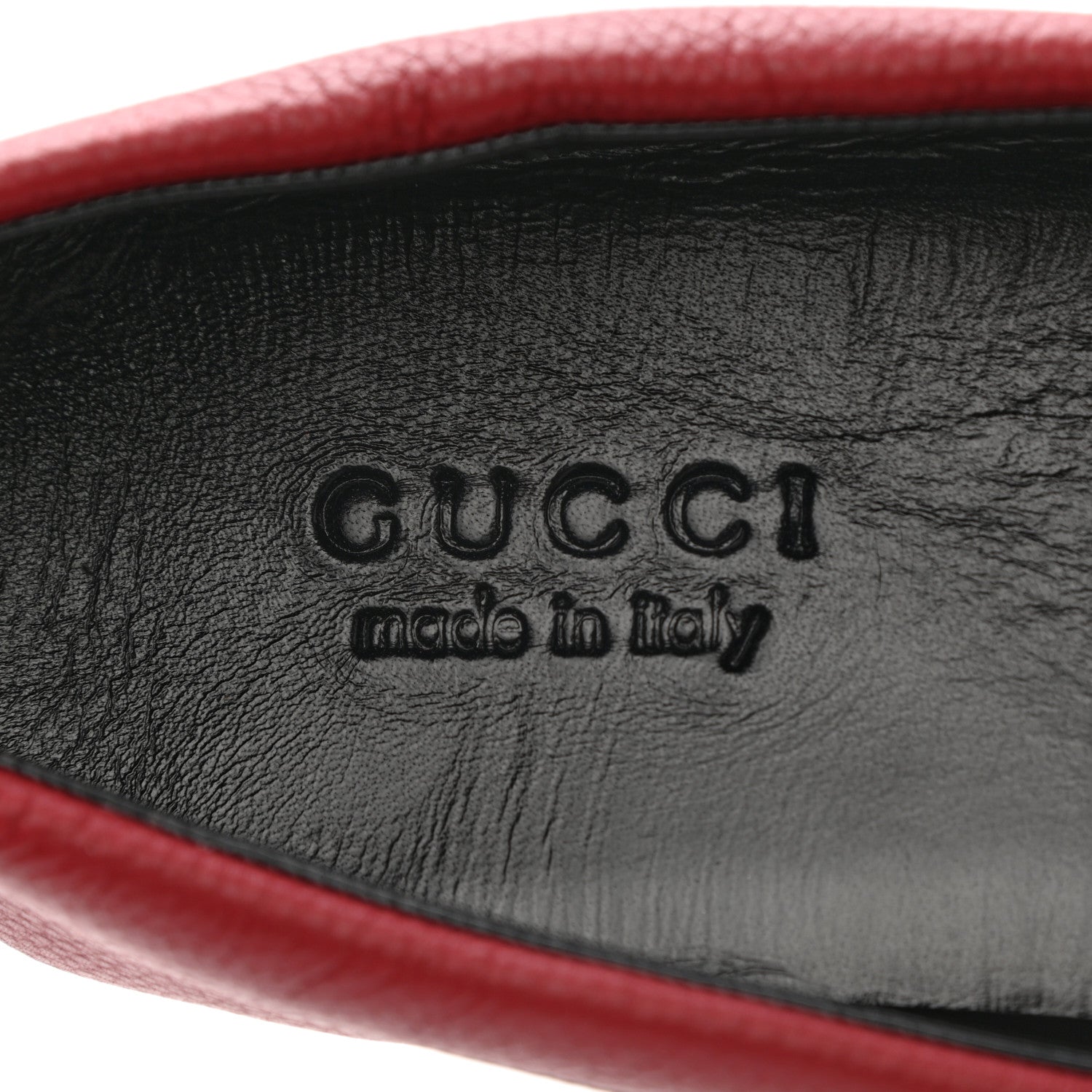 Gucci Calfskin Web Mens Driver Loafers 8 Red 7 of 10