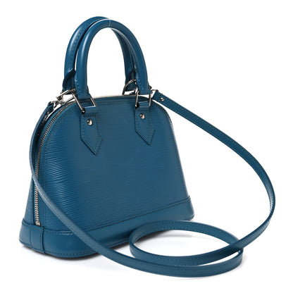 Louis Vuitton Epi Alma BB Cyan 2 of 9